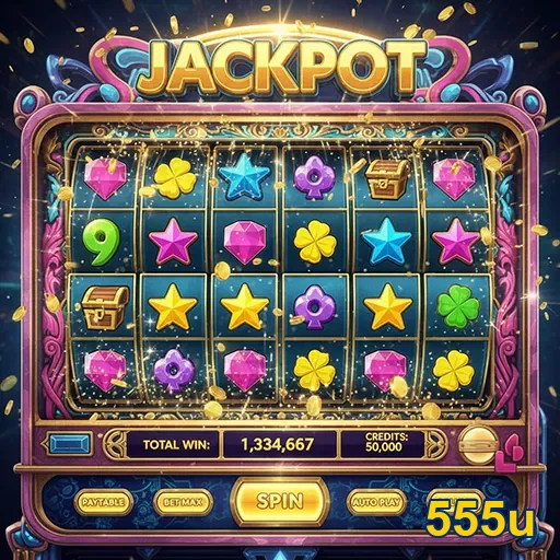 Smartphone com jogos de slot na plataforma 555u móvel